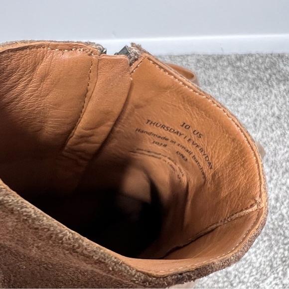 Thursday Everyone Block Heel Suede Ankle  Boots - Picture 3 of 8